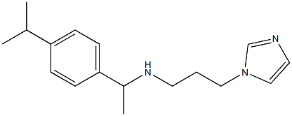 [3-(1H-imidazol-1-yl)propyl]({1-[4-(propan-2-yl)phenyl]ethyl})amine Struktur