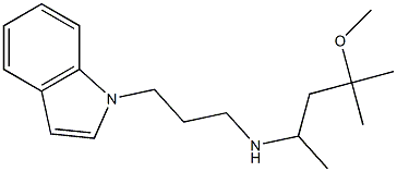 [3-(1H-indol-1-yl)propyl](4-methoxy-4-methylpentan-2-yl)amine Struktur
