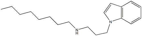 [3-(1H-indol-1-yl)propyl](octyl)amine 化学構造式