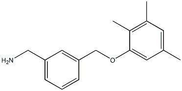 [3-(2,3,5-trimethylphenoxymethyl)phenyl]methanamine 结构式