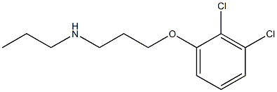 [3-(2,3-dichlorophenoxy)propyl](propyl)amine 化学構造式
