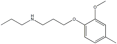 [3-(2-methoxy-4-methylphenoxy)propyl](propyl)amine,,结构式