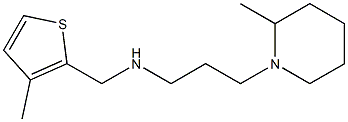 [3-(2-methylpiperidin-1-yl)propyl][(3-methylthiophen-2-yl)methyl]amine 化学構造式