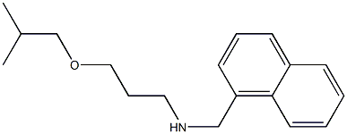[3-(2-methylpropoxy)propyl](naphthalen-1-ylmethyl)amine,,结构式