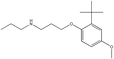 [3-(2-tert-butyl-4-methoxyphenoxy)propyl](propyl)amine Structure