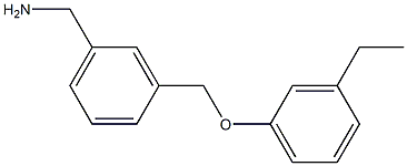 [3-(3-ethylphenoxymethyl)phenyl]methanamine Structure