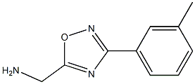 [3-(3-methylphenyl)-1,2,4-oxadiazol-5-yl]methanamine,,结构式