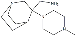 [3-(4-methylpiperazin-1-yl)-1-azabicyclo[2.2.2]octan-3-yl]methanamine Structure