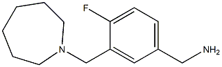  [3-(azepan-1-ylmethyl)-4-fluorophenyl]methanamine