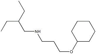 [3-(cyclohexyloxy)propyl](2-ethylbutyl)amine Structure