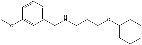 [3-(cyclohexyloxy)propyl][(3-methoxyphenyl)methyl]amine Struktur