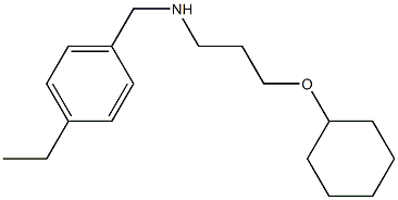 [3-(cyclohexyloxy)propyl][(4-ethylphenyl)methyl]amine|