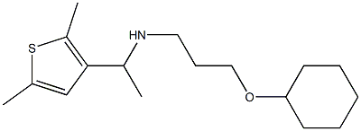 [3-(cyclohexyloxy)propyl][1-(2,5-dimethylthiophen-3-yl)ethyl]amine Structure