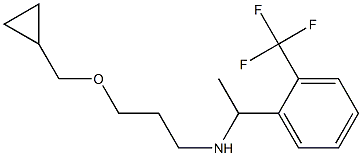 [3-(cyclopropylmethoxy)propyl]({1-[2-(trifluoromethyl)phenyl]ethyl})amine Structure