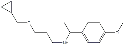 [3-(cyclopropylmethoxy)propyl][1-(4-methoxyphenyl)ethyl]amine,,结构式