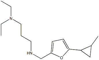 [3-(diethylamino)propyl]({[5-(2-methylcyclopropyl)furan-2-yl]methyl})amine Structure