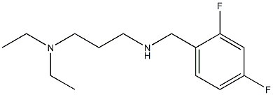 [3-(diethylamino)propyl][(2,4-difluorophenyl)methyl]amine Struktur