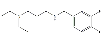 [3-(diethylamino)propyl][1-(3,4-difluorophenyl)ethyl]amine 化学構造式