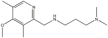 [3-(dimethylamino)propyl][(4-methoxy-3,5-dimethylpyridin-2-yl)methyl]amine Structure