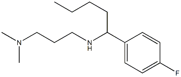 [3-(dimethylamino)propyl][1-(4-fluorophenyl)pentyl]amine Structure