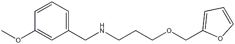 [3-(furan-2-ylmethoxy)propyl][(3-methoxyphenyl)methyl]amine 化学構造式