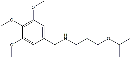 [3-(propan-2-yloxy)propyl][(3,4,5-trimethoxyphenyl)methyl]amine 结构式