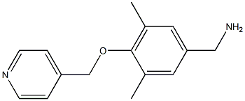 [3,5-dimethyl-4-(pyridin-4-ylmethoxy)phenyl]methanamine,,结构式