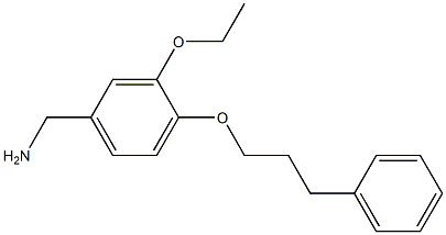 [3-ethoxy-4-(3-phenylpropoxy)phenyl]methanamine Struktur