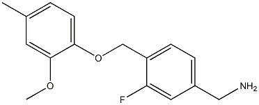 [3-fluoro-4-(2-methoxy-4-methylphenoxymethyl)phenyl]methanamine