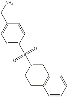 [4-(1,2,3,4-tetrahydroisoquinoline-2-sulfonyl)phenyl]methanamine 化学構造式