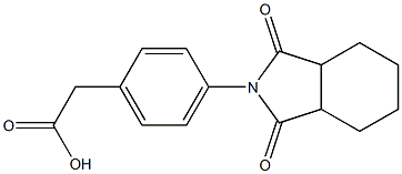 [4-(1,3-dioxooctahydro-2H-isoindol-2-yl)phenyl]acetic acid Structure