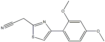 [4-(2,4-dimethoxyphenyl)-1,3-thiazol-2-yl]acetonitrile Structure