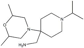 [4-(2,6-dimethylmorpholin-4-yl)-1-isopropylpiperidin-4-yl]methylamine 结构式