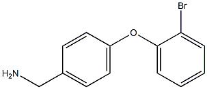 [4-(2-bromophenoxy)phenyl]methanamine Structure