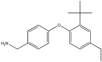 [4-(2-tert-butyl-4-ethylphenoxy)phenyl]methanamine 化学構造式