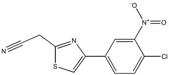 [4-(4-chloro-3-nitrophenyl)-1,3-thiazol-2-yl]acetonitrile|