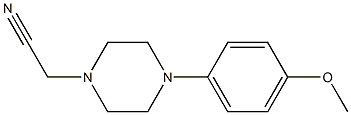 [4-(4-methoxyphenyl)piperazin-1-yl]acetonitrile 结构式