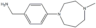 [4-(4-methyl-1,4-diazepan-1-yl)phenyl]methanamine 化学構造式