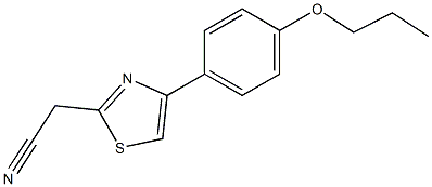 [4-(4-propoxyphenyl)-1,3-thiazol-2-yl]acetonitrile Structure