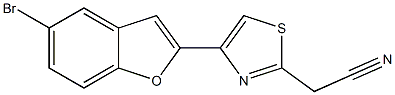 [4-(5-bromo-1-benzofuran-2-yl)-1,3-thiazol-2-yl]acetonitrile|