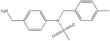 [4-(aminomethyl)phenyl]-N-[(4-methylphenyl)methyl]methanesulfonamide