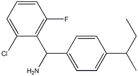 [4-(butan-2-yl)phenyl](2-chloro-6-fluorophenyl)methanamine,,结构式