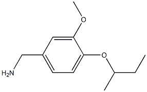 [4-(butan-2-yloxy)-3-methoxyphenyl]methanamine,,结构式
