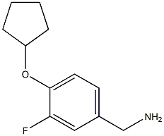 [4-(cyclopentyloxy)-3-fluorophenyl]methanamine,,结构式