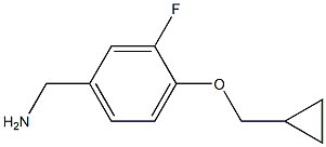 [4-(cyclopropylmethoxy)-3-fluorophenyl]methanamine Structure