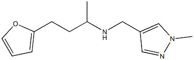 [4-(furan-2-yl)butan-2-yl][(1-methyl-1H-pyrazol-4-yl)methyl]amine Structure