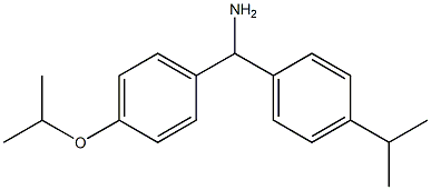 [4-(propan-2-yl)phenyl][4-(propan-2-yloxy)phenyl]methanamine Struktur