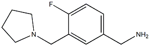 [4-fluoro-3-(pyrrolidin-1-ylmethyl)phenyl]methanamine|