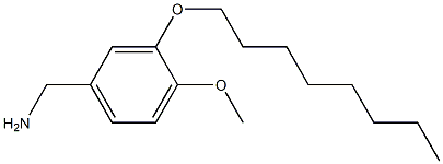 [4-methoxy-3-(octyloxy)phenyl]methanamine 化学構造式