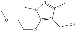 [5-(2-methoxyethoxy)-1,3-dimethyl-1H-pyrazol-4-yl]methanol 结构式